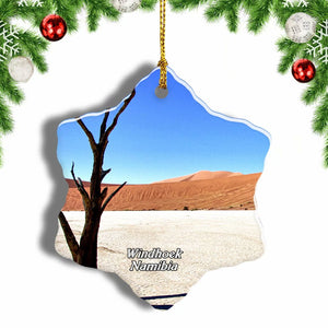 Sesriem Windhoek Namibia Christmas Ornament 3 Inches Snow