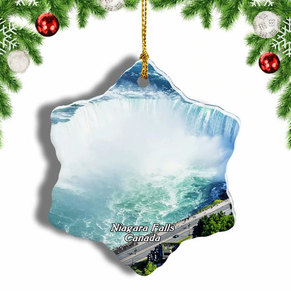 Canada Niagara Falls Christmas Ornament 3 Inches Snow