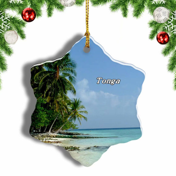 Tonga_ Christmas Ornament 3 Inches Snow