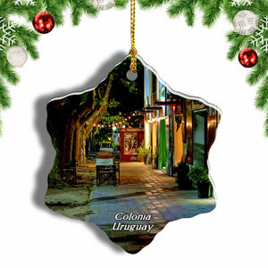 Uruguay Colonia Del Sacramento Christmas Ornament 3 Inches Snow