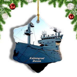 Russia Museum of the World Ocean Kaliningrad Christmas Ornament 3 Inches Snow