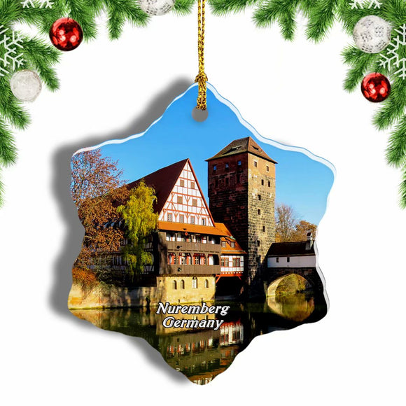 Germany Nuremberg Christmas Ornament 3 Inches Snow