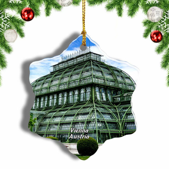 Austria Palmenhaus Schonbrunn Vienna Christmas Ornament 3 Inches Snow