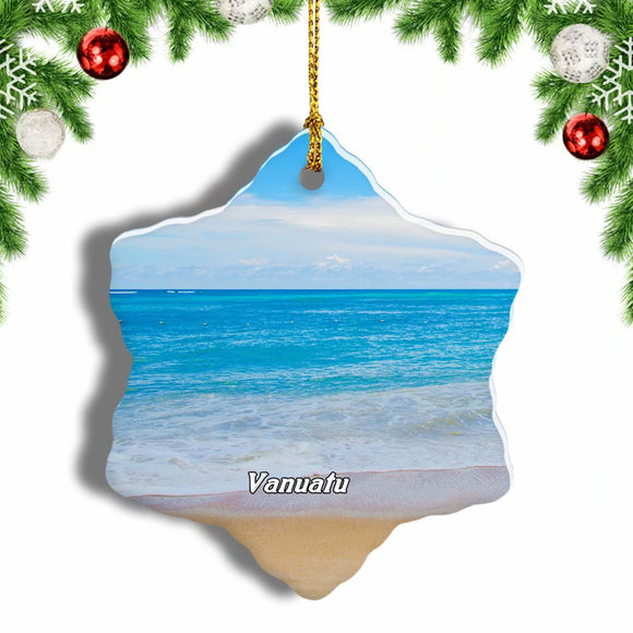 Espiritu Santo Vanuatu Christmas Ornament 3 Inches Snow