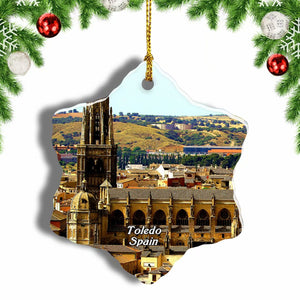 Spain Cathedral Toledo Christmas Ornament 3 Inches Snow