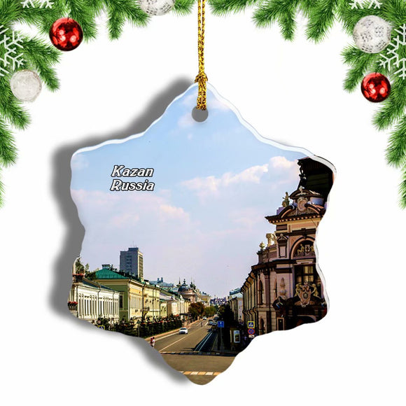 Russia Kazan Tatarstan Christmas Ornament 3 Inches Snow