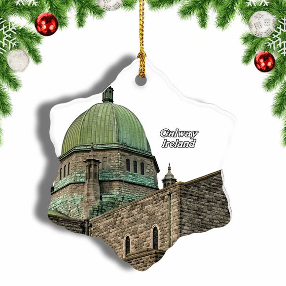 Ireland Galway Cathedral Christmas Ornament 3 Inches Snow