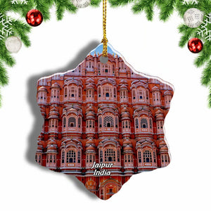 India Palace of Wind Jaipur Christmas Ornament 3 Inches Snow