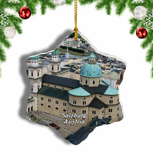 Austria Salzburg Cathedral Christmas Ornament 3 Inches Snow