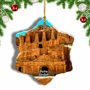 Petra Jordan Christmas Ornament 3 Inches Snow