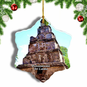 Sri Lanka Polonnaruwa Christmas Ornament 3 Inches Snow