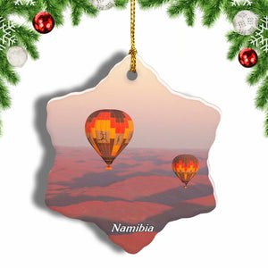 Namibia Desert Christmas Ornament 3 Inches Snow