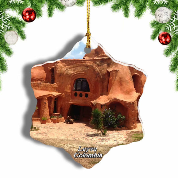 Colombia Village Leyva Christmas Ornament 3 Inches Snow