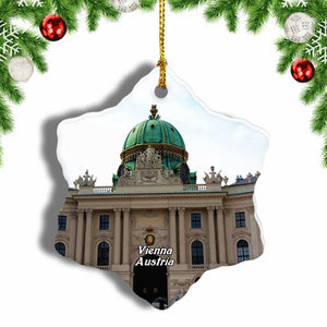 Austria Imperial Palace Hofburg Vienna Christmas Ornament 3 Inches Snow