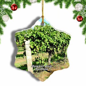 Australia Margaret River and Wine Tours Christmas Ornament 3 Inches Snow