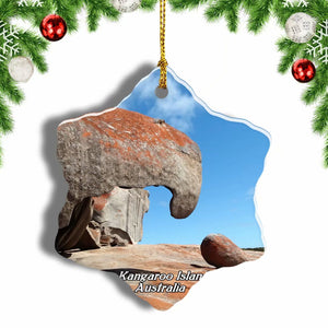 Australia Flinders Chase Park Kangaroo Island Christmas Ornament 3 Inches Snow