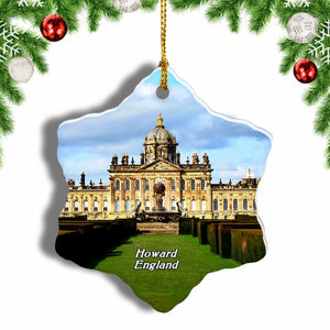 UK England Castle Howard Christmas Ornament 3 Inches Snow