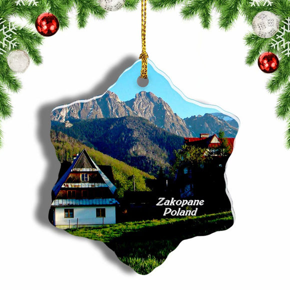 Poland Zakopane Christmas Ornament 3 Inches Snow