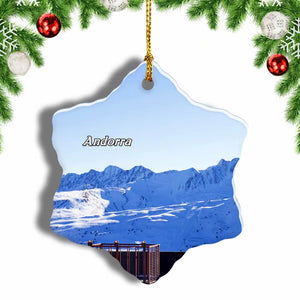 Andorra Christmas Ornament 3 Inches Snow