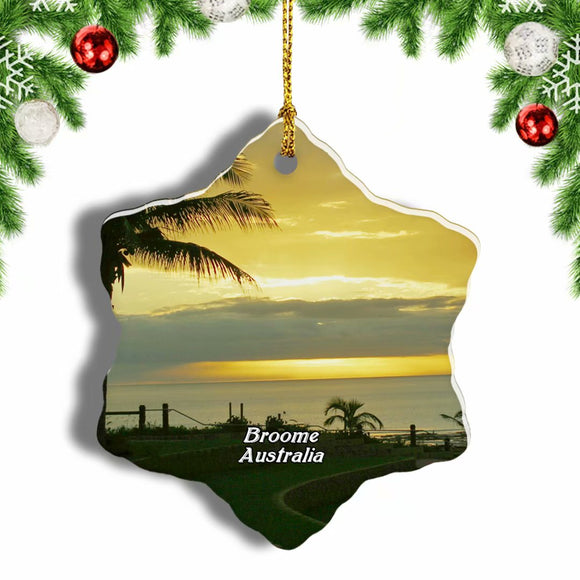 Australia Cable Beach Broome Christmas Ornament 3 Inches Snow