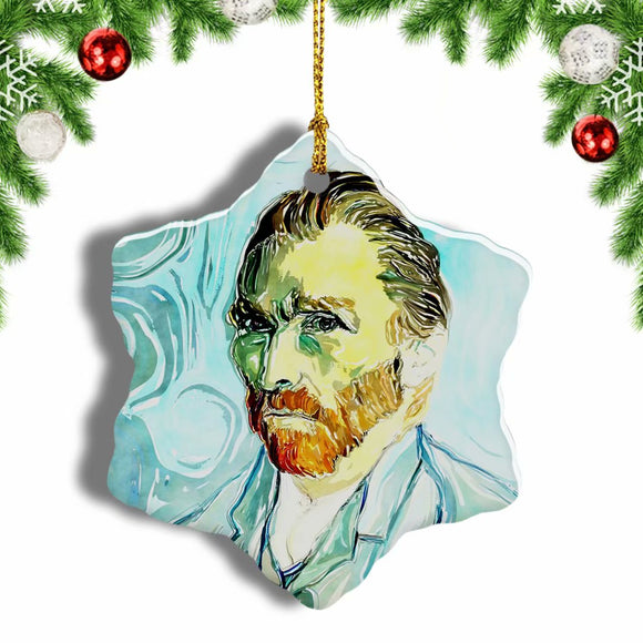 Holland Van Gogh Museum Amsterdam Christmas Ornament 3 Inches Snow