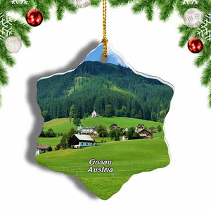 Austria Gosau Christmas Ornament 3 Inches Snow