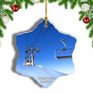 Andorra Grandvalira Christmas Ornament 3 Inches Snow