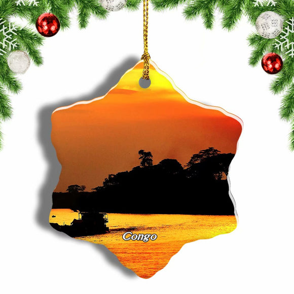 Congo River Christmas Ornament 3 Inches Snow