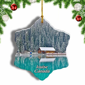 Canada Lake louise Christmas Ornament 3 Inches Snow