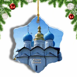 Russia Annunciation Cathedral Kazan Christmas Ornament 3 Inches Snow