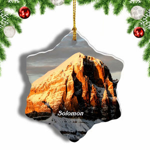 Solomon_ Christmas Ornament 3 Inches Snow