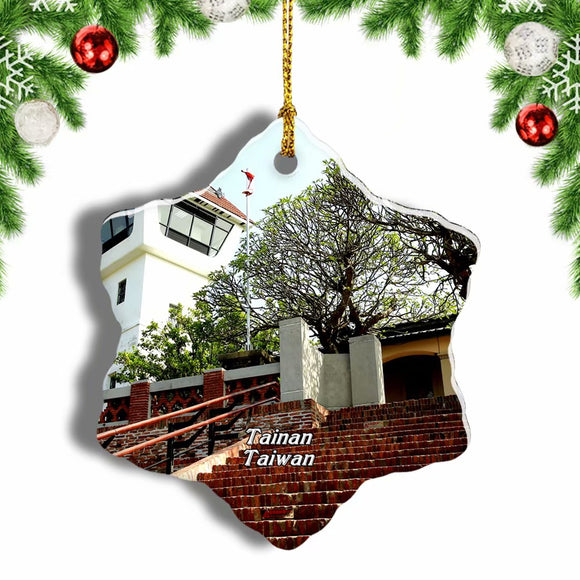 Taiwan Anping Fort Tainan Christmas Ornament 3 Inches Snow