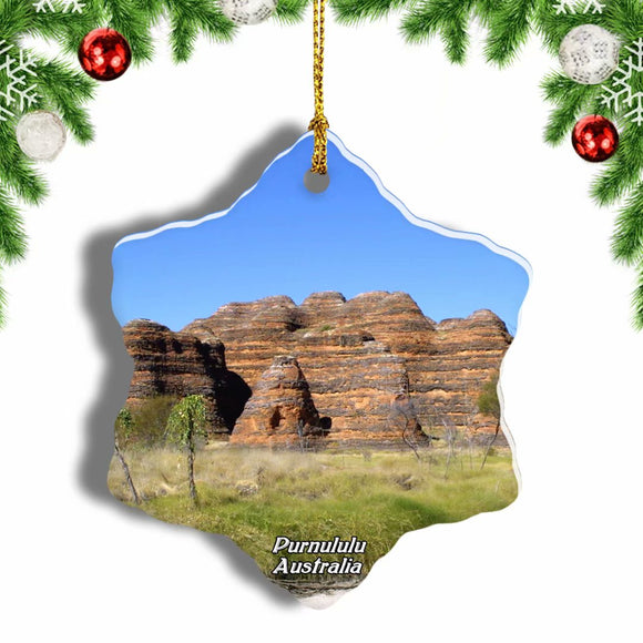 Australia Purnululu National Park Christmas Ornament 3 Inches Snow