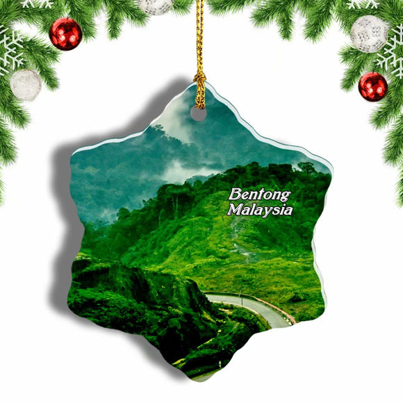 Malaysia Genting Highlands Bentong Christmas Ornament 3 Inches Snow