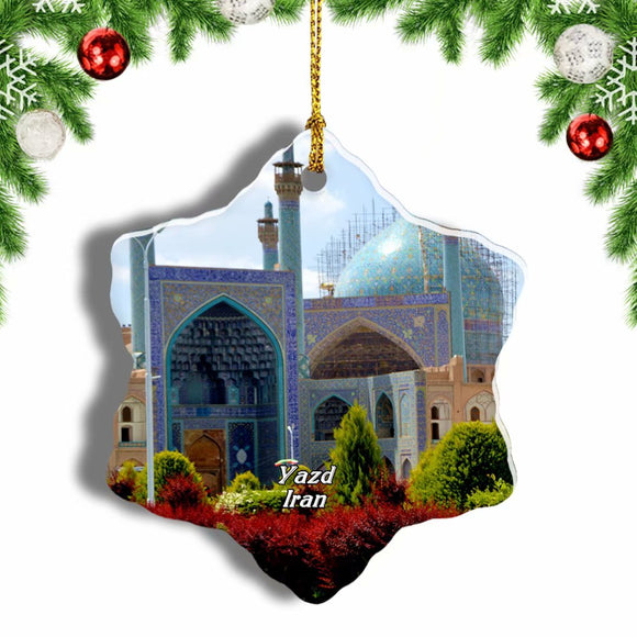 Iran Yazd Christmas Ornament 3 Inches Snow