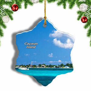 Cayman UK Christmas Ornament 3 Inches Snow