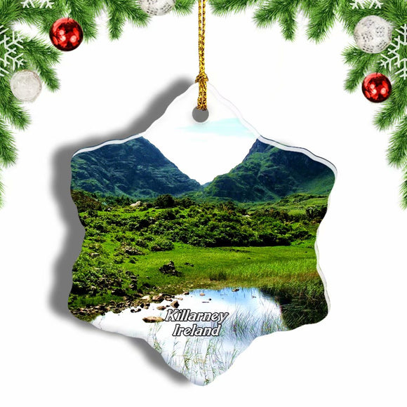 Ireland Killarney National Park Christmas Ornament 3 Inches Snow