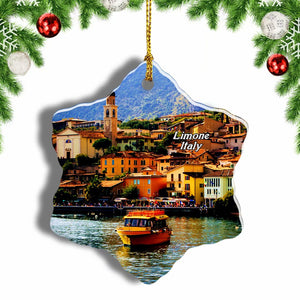 Limone Italy Christmas Ornament 3 Inches Snow