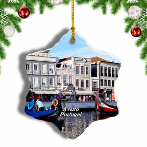 Portugal Aveiro Christmas Ornament 3 Inches Snow