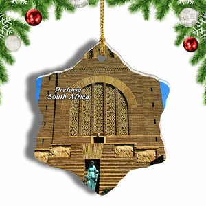 South Africa Voortrekker Monument Pretoria Christmas Ornament 3 Inches Snow