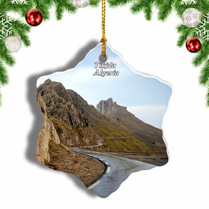 Algeria Tikjda Christmas Ornament 3 Inches Snow