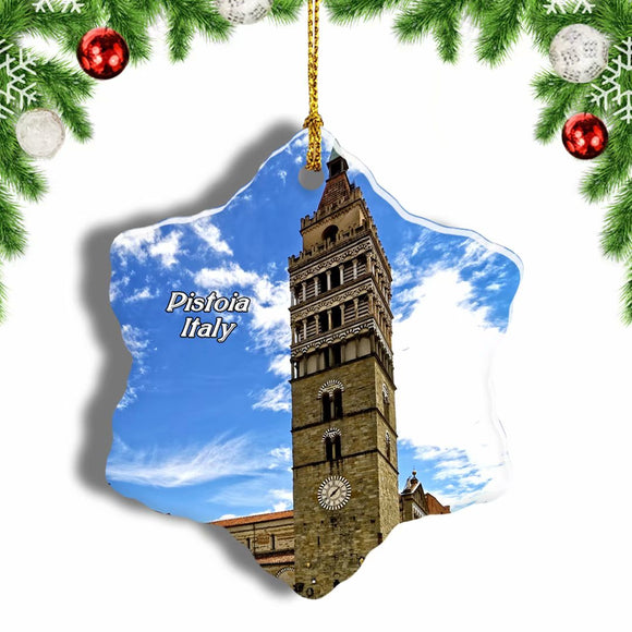 Italy Pistoia Christmas Ornament 3 Inches Snow