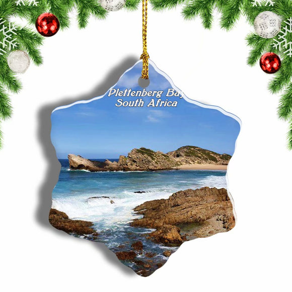 South Africa Robberg Nature Reserve Plettenberg Bay Christmas Ornament 3 Inches Snow