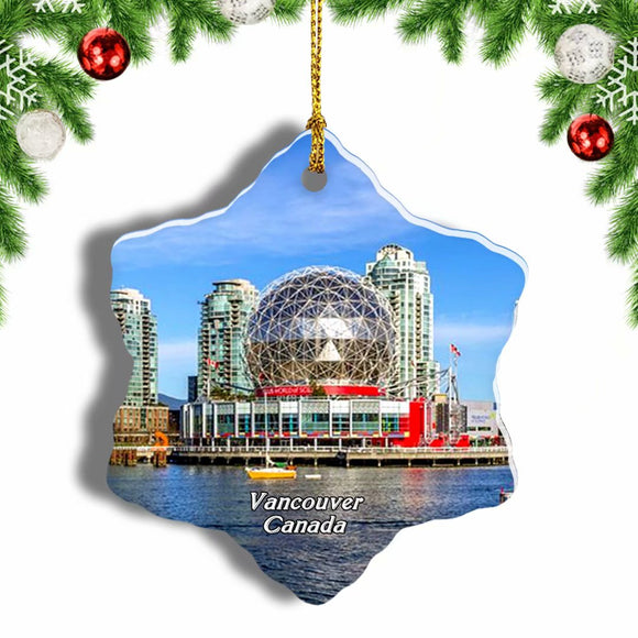 Canada Vancouver Christmas Ornament 3 Inches Snow