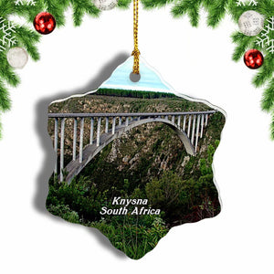 South Africa Garden Route Knysna Christmas Ornament 3 Inches Snow