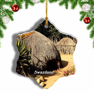 Swaziland_ Christmas Ornament 3 Inches Snow