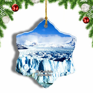 Argentina El Calafate Christmas Ornament 3 Inches Snow