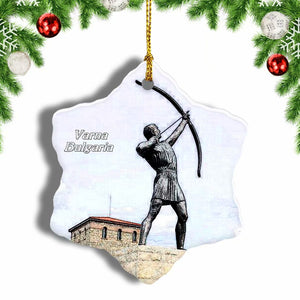 Bulgaria Historical Park Varna Christmas Ornament 3 Inches Snow