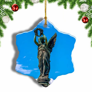 Goddess Of Victory Christmas Ornament 3 Inches Snow