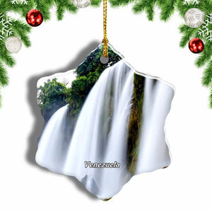 Venezuela Canaima National Park Venezuela Christmas Ornament 3 Inches Snow